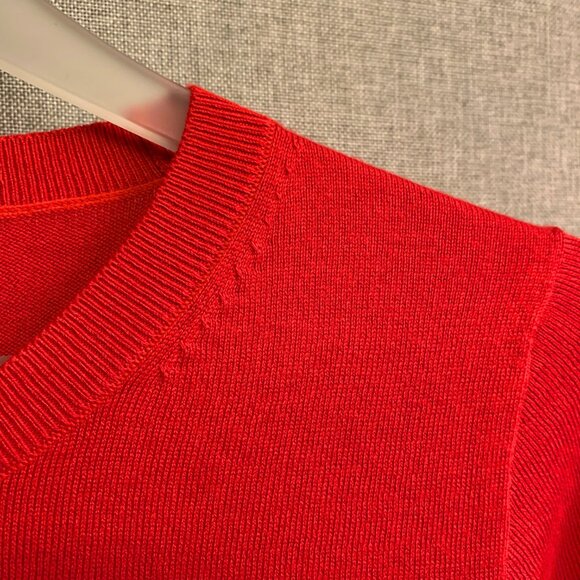 J.Crew Teddie sweater Sequenced "merry" color red - NWT - Picture 3 of 7